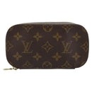 LOUIS VUITTON Monogram Trousse Brush PM Cosmetic Pouch M47510 LV Auth 155580-2