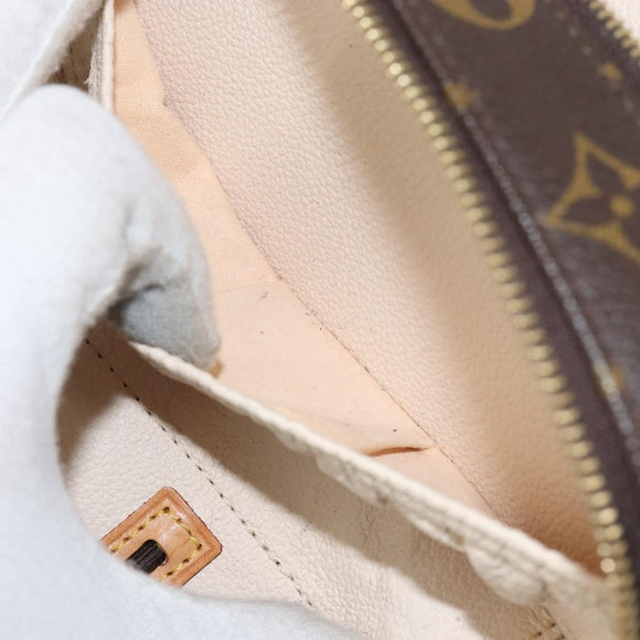 LOUIS VUITTON Monogram Trousse Brush PM Cosmetic Pouch M47510 LV Auth 155580