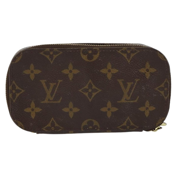 LOUIS VUITTON Monogram Trousse Brush PM Cosmetic Pouch M47510 LV Auth 155580