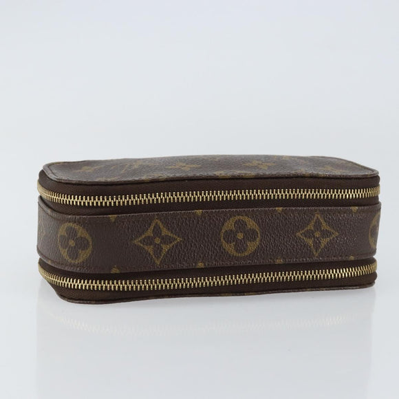 LOUIS VUITTON Monogram Trousse Brush PM Cosmetic Pouch M47510 LV Auth 155580