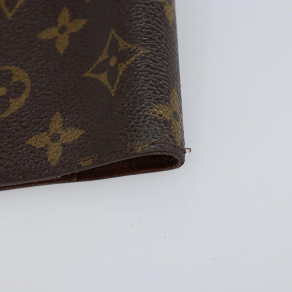 LOUIS VUITTON Monogram Agenda PM Day Planner Cover R20005 LV Auth 155581