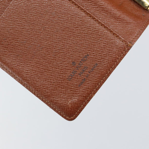 LOUIS VUITTON Monogram Agenda PM Day Planner Cover R20005 LV Auth 155581