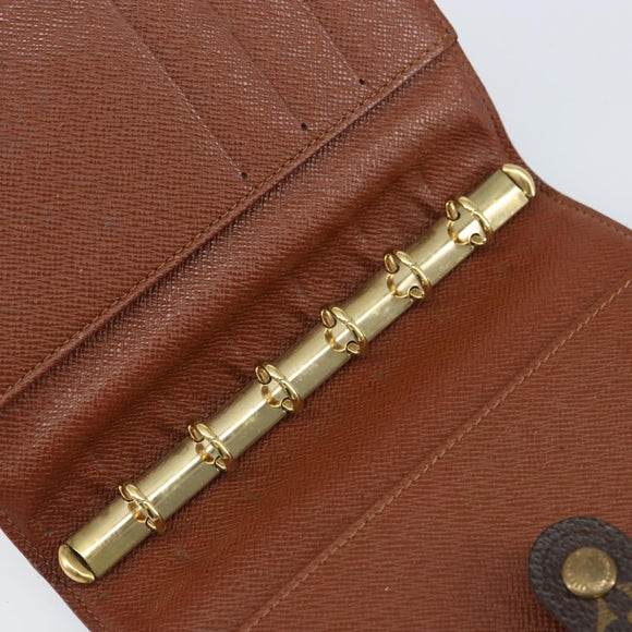 LOUIS VUITTON Monogram Agenda PM Day Planner Cover R20005 LV Auth 155581