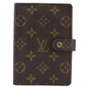 LOUIS VUITTON Monogram Agenda PM Day Planner Cover R20005 LV Auth 155581-13