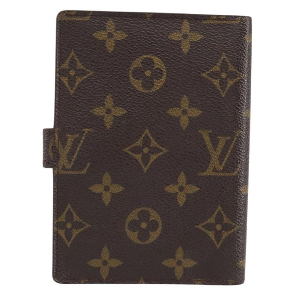 LOUIS VUITTON Monogram Agenda PM Day Planner Cover R20005 LV Auth 155581