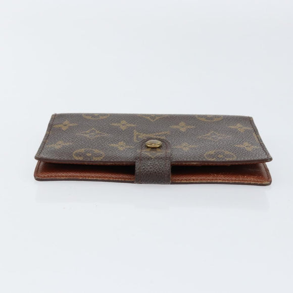 LOUIS VUITTON Monogram Agenda PM Day Planner Cover R20005 LV Auth 155581