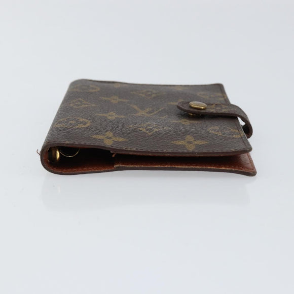 LOUIS VUITTON Monogram Agenda PM Day Planner Cover R20005 LV Auth 155581