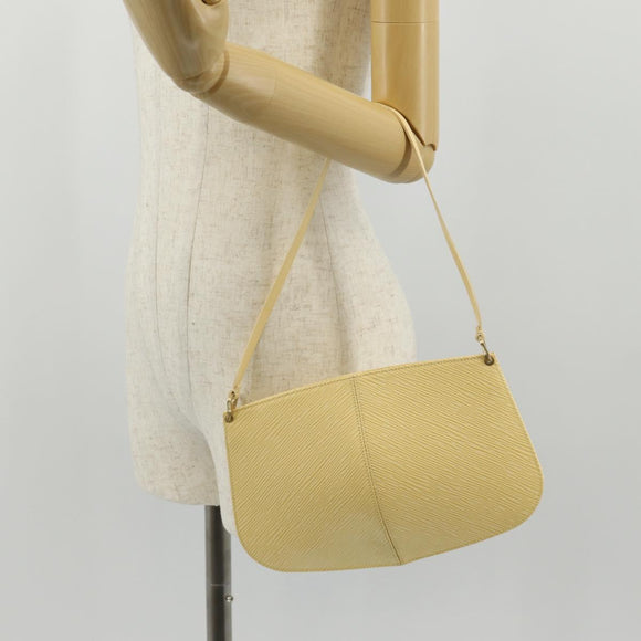 LOUIS VUITTON Epi Pochette De Mirune Pouch Vanilla M5262A LV Auth 155582V
