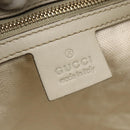 GUCCI Pretty GG Canvas Web Sherry Line Hand Bag Beige Gold 257349 Auth 155585-15