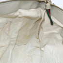 GUCCI Pretty GG Canvas Web Sherry Line Hand Bag Beige Gold 257349 Auth 155585-19
