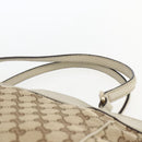 GUCCI Pretty GG Canvas Web Sherry Line Hand Bag Beige Gold 257349 Auth 155585-8