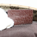 GUCCI GG Canvas Hand Bag Beige Silver 115007 Auth 155587V-11