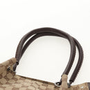 GUCCI GG Canvas Hand Bag Beige Silver 115007 Auth 155587V-8