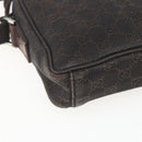 GUCCI GG Canvas Shoulder Bag Brown Silver Auth 155588-16