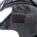 GUCCI GG Canvas Shoulder Bag Brown Silver Auth 155588-18