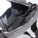 GUCCI GG Canvas Shoulder Bag Brown Silver Auth 155588-11