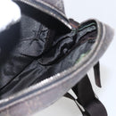 GUCCI GG Canvas Shoulder Bag Brown Silver Auth 155588-19