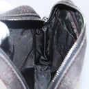 GUCCI GG Canvas Shoulder Bag Brown Silver Auth 155588-20