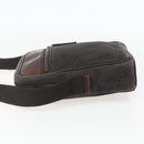 GUCCI GG Canvas Shoulder Bag Brown Silver Auth 155588-3