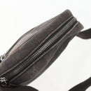 GUCCI GG Canvas Shoulder Bag Brown Silver Auth 155588-6