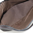 GUCCI GG Canvas Accessory Pouch Brown Silver 07198 Auth 155592V-17