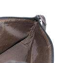 GUCCI GG Canvas Accessory Pouch Brown Silver 07198 Auth 155592V-18