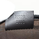 GUCCI GG Canvas Accessory Pouch Brown Silver 07198 Auth 155592V-20