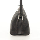 GUCCI GG Canvas Accessory Pouch Brown Silver 07198 Auth 155592V-4