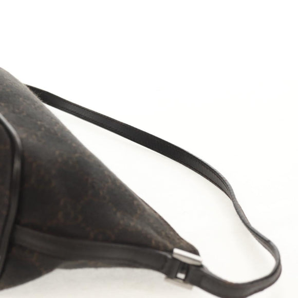 GUCCI GG Canvas Accessory Pouch Brown Silver 07198 Auth 155592V