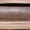 GUCCI GG Supreme Web Sherry Line Shoulder Bag PVC Beige Gold Auth 155593-16