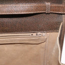 GUCCI GG Supreme Web Sherry Line Shoulder Bag PVC Beige Gold Auth 155593-20