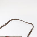 GUCCI GG Supreme Web Sherry Line Shoulder Bag PVC Beige Gold Auth 155593-8