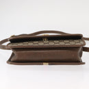 GUCCI GG Supreme Web Sherry Line Shoulder Bag PVC Beige Gold Auth 155593-9