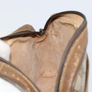 GUCCI GG Supreme Web Sherry Line Bag PVC Beige Gold 116 02 055 Auth 155594-19