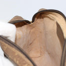 GUCCI GG Supreme Web Sherry Line Bag PVC Beige Gold 116 02 055 Auth 155594-20