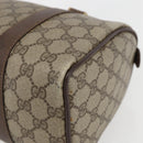 GUCCI GG Supreme Web Sherry Line Boston Bag PVC Beige Gold 39 02 006 Auth 155595-12