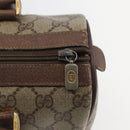 GUCCI GG Supreme Web Sherry Line Boston Bag PVC Beige Gold 39 02 006 Auth 155595-14