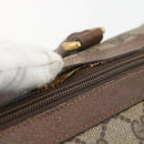 GUCCI GG Supreme Web Sherry Line Boston Bag PVC Beige Gold 39 02 006 Auth 155595-16