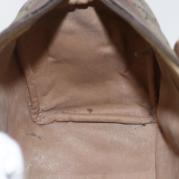 GUCCI GG Supreme Web Sherry Line Boston Bag PVC Beige Gold 39 02 006 Auth 155595