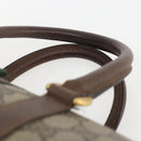 GUCCI GG Supreme Web Sherry Line Boston Bag PVC Beige Gold 39 02 006 Auth 155595-8