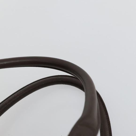 Burberrys Nova Check Boston Bag Canvas Beige Gold Auth 155598