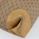 GUCCI Micro GG Supreme Web Sherry Line Tote Bag PVC Beige Red Auth 155601-13