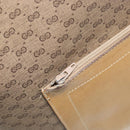 GUCCI Micro GG Supreme Web Sherry Line Tote Bag PVC Beige Red Auth 155601-18