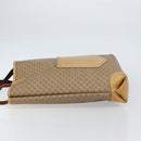 GUCCI Micro GG Supreme Web Sherry Line Tote Bag PVC Beige Red Auth 155601-5