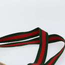 GUCCI Micro GG Supreme Web Sherry Line Tote Bag PVC Beige Red Auth 155601-8