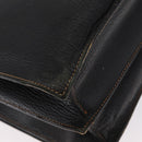 LOEWE Barcelona Hand Bag Leather Black Gold Auth 155608-15