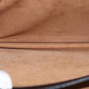 LOEWE Barcelona Hand Bag Leather Black Gold Auth 155608-11