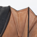 LOEWE Barcelona Hand Bag Leather Black Gold Auth 155608-19