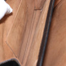 LOEWE Barcelona Hand Bag Leather Black Gold Auth 155608-21