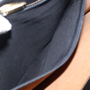 LOEWE Barcelona Hand Bag Leather Black Gold Auth 155608-12